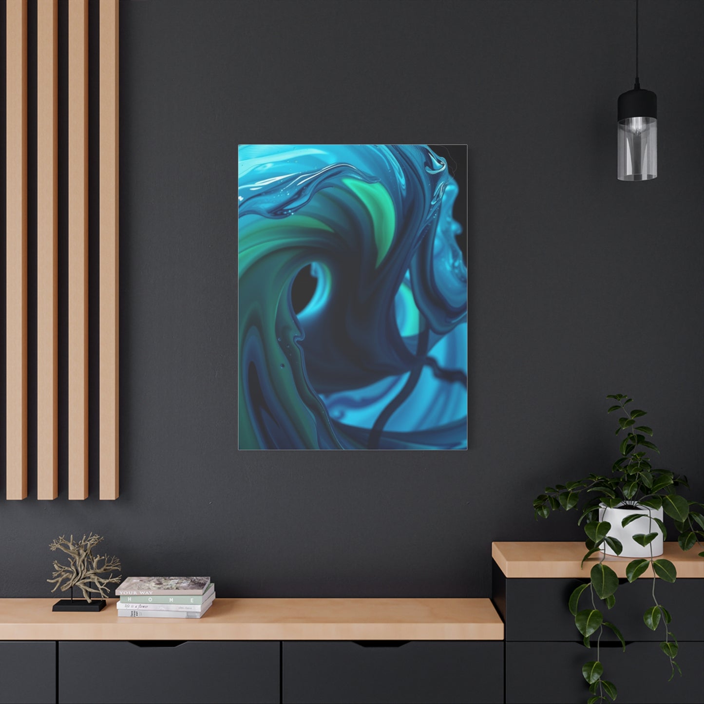 Blue & Green Art Refined Canvas Wall Art & Canvas Print