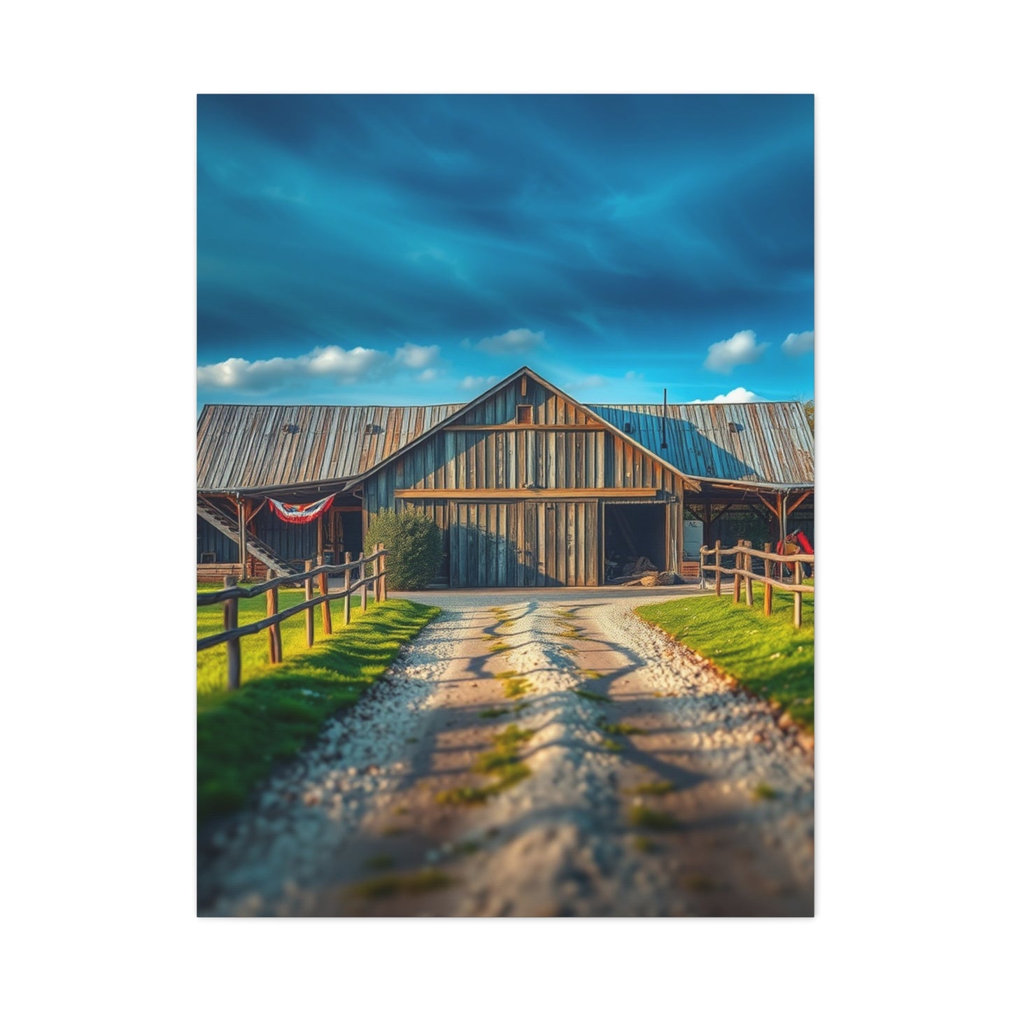 Classic Barnscape Exposition Wall Art & Canvas Print