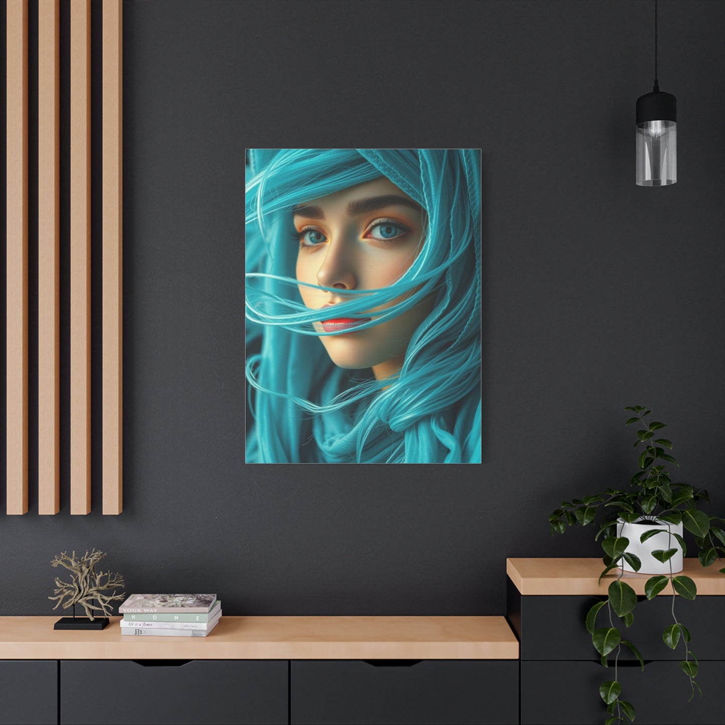 Cerulean Elegance Artwork wall art & canvas print