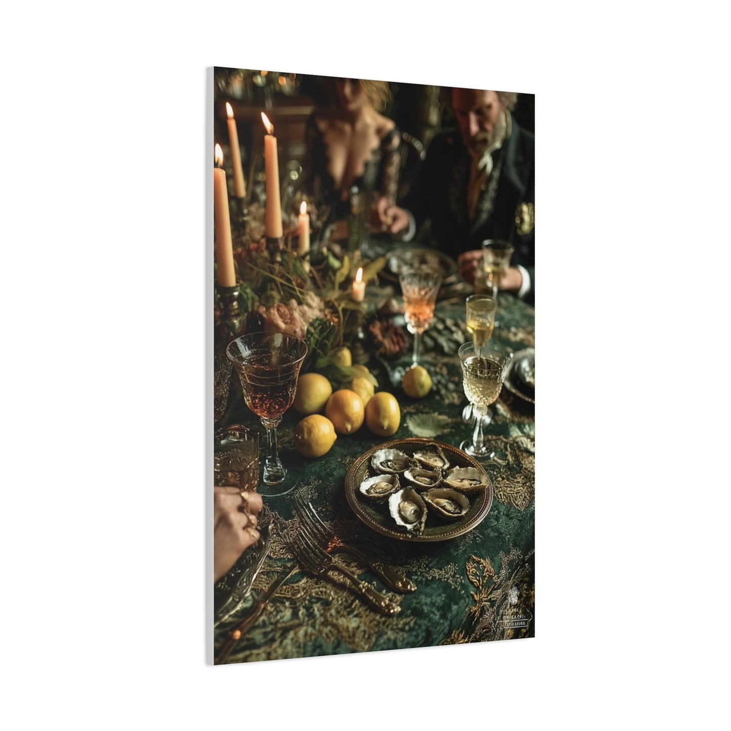 Elegant Dinner Party Table Scene Wall Art & Canvas Print