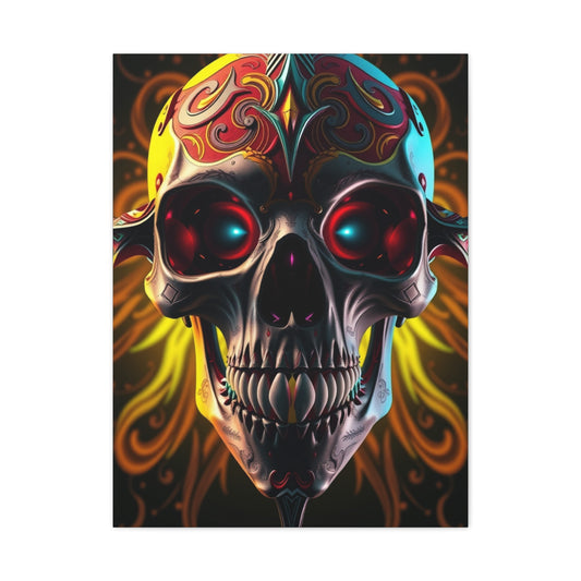 Masterpiece 3D Trippy Skull Art By Ali Gulec Art Vision Wall Art & Canvas Print