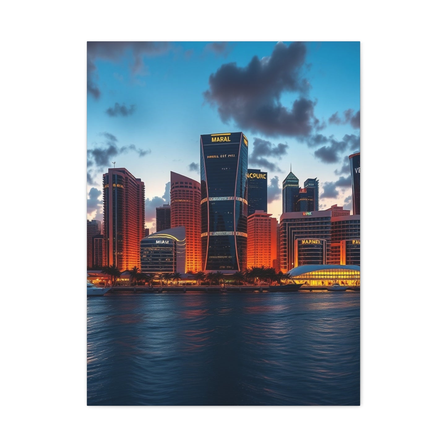Opulent Skyline Silhouette Art Wall Art & Canvas Print