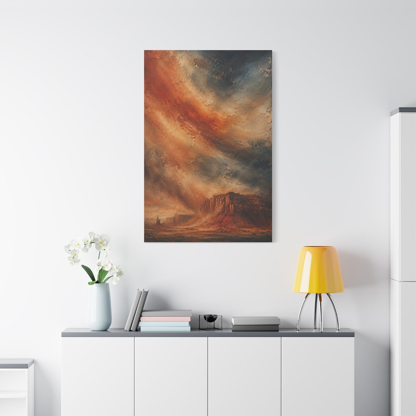 Dust Storm Mesa Abstract Wall Art & Canvas Print