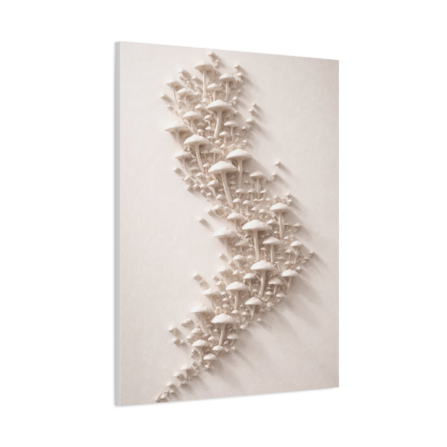 Modular 3D Stick-On Mushroom Colony Wall Art & Canvas Print
