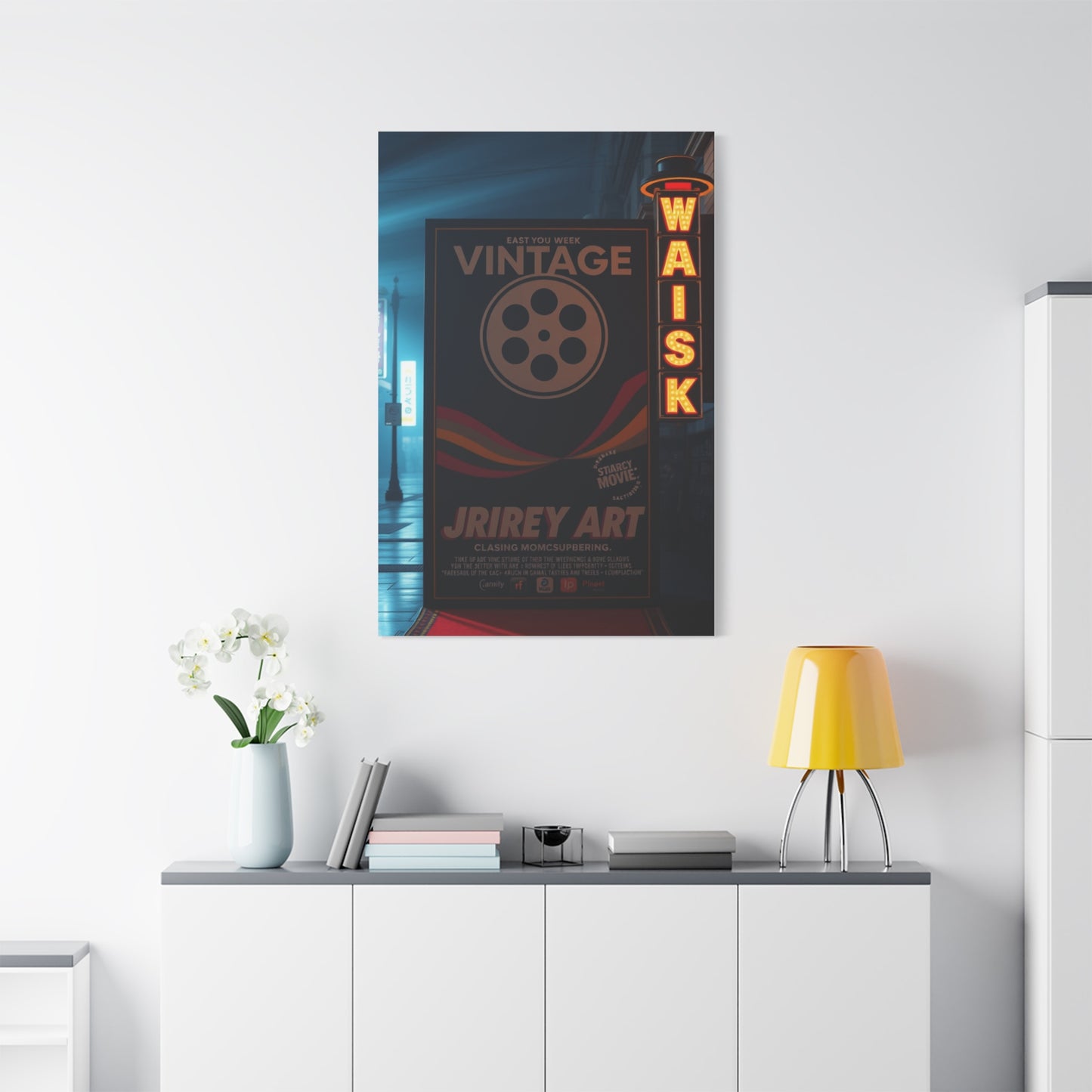 Vintage Movie Posters Art Refined Canvas Wall Art & Canvas Print