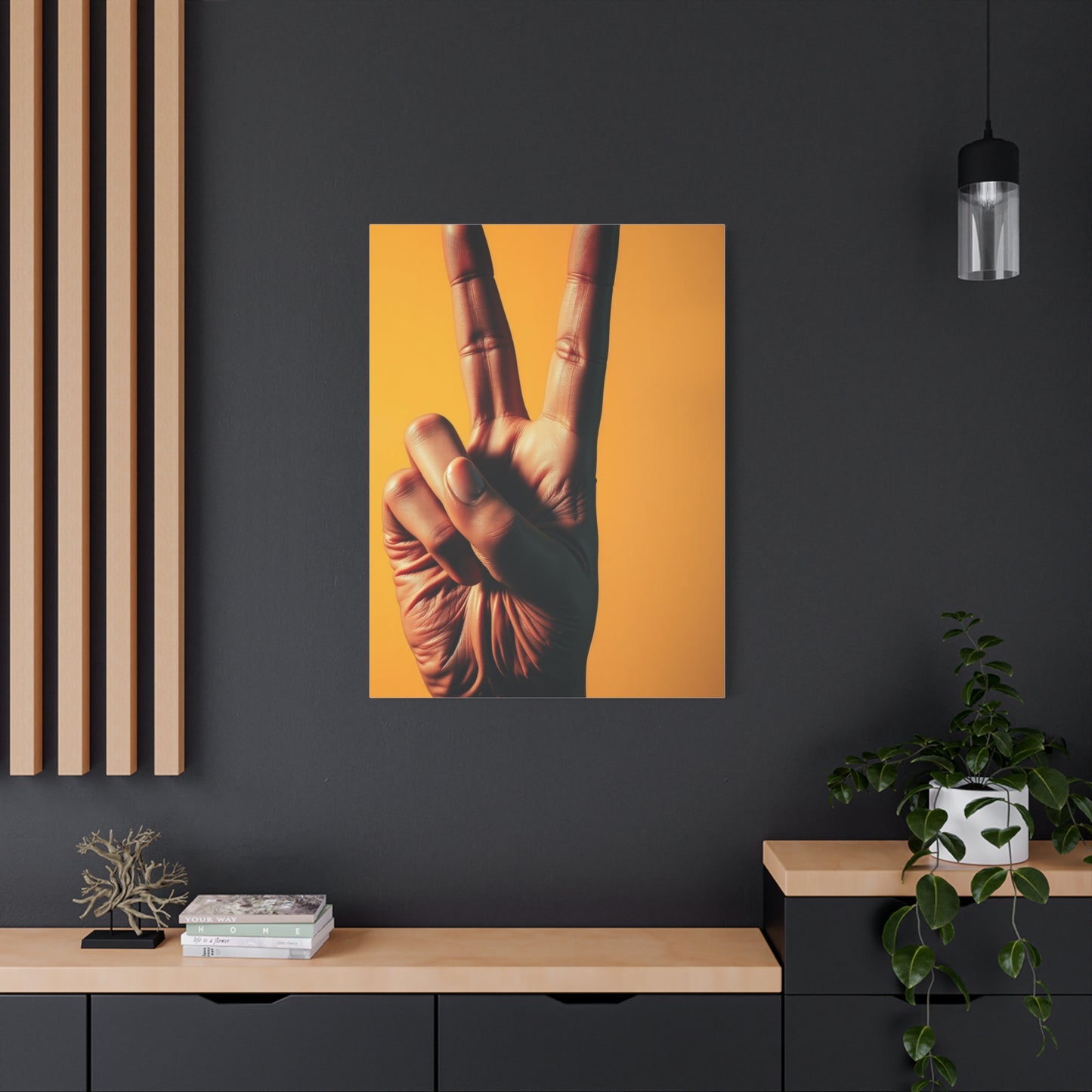 Vision Peace Sign Art Art Wall Art & Canvas Print