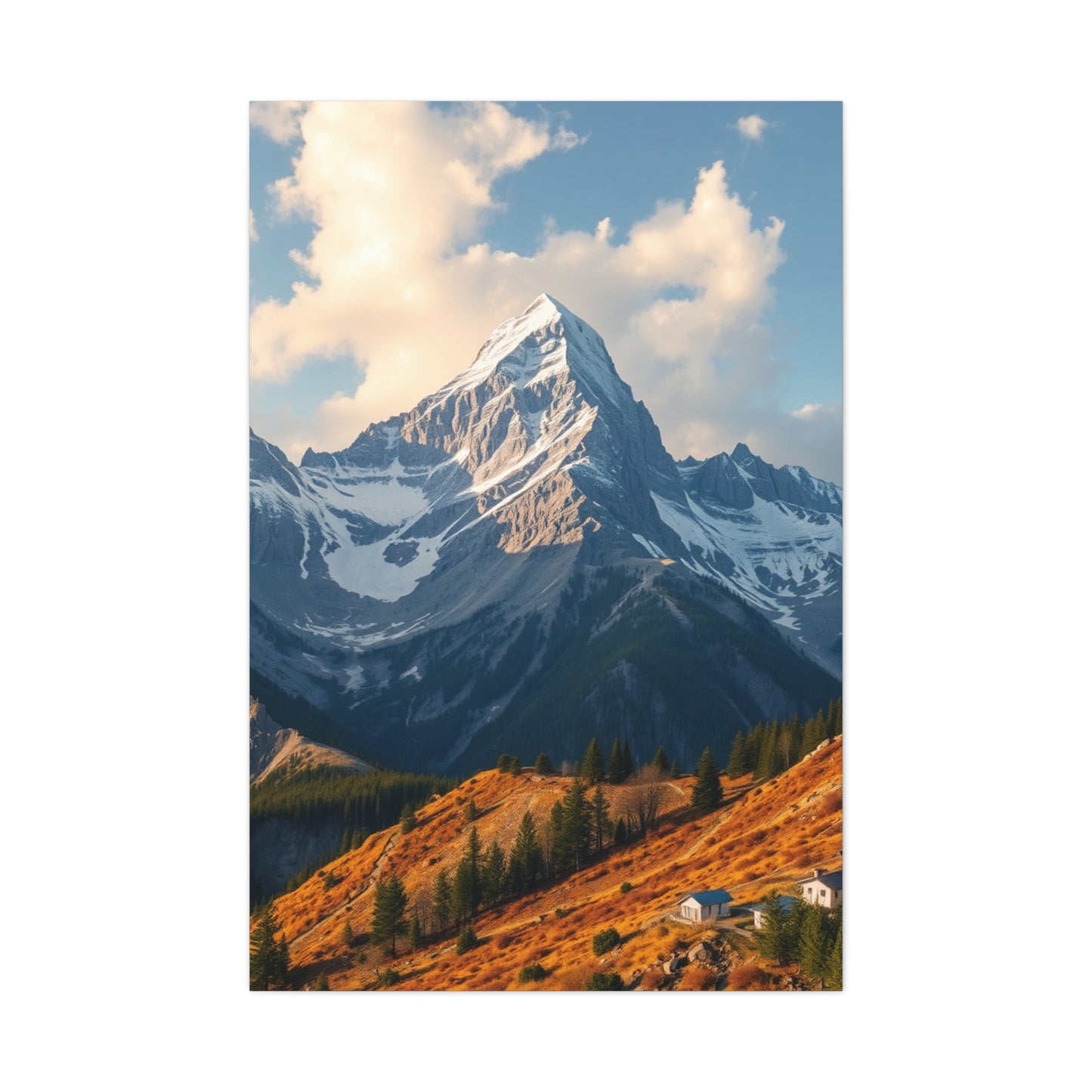 Luminous Mountain Reflections Wall Art & Canvas Print