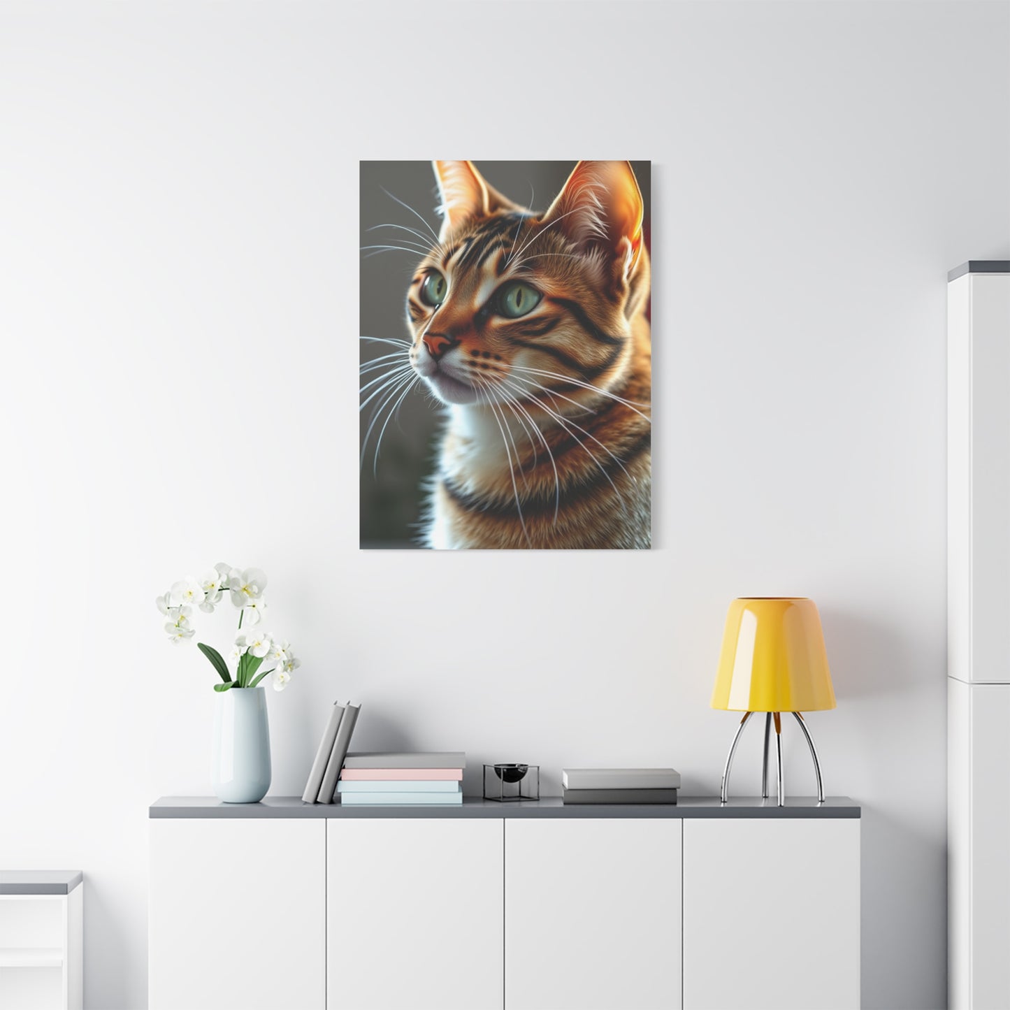 Supreme Tabby Cat Art Collection Wall Art & Canvas Print