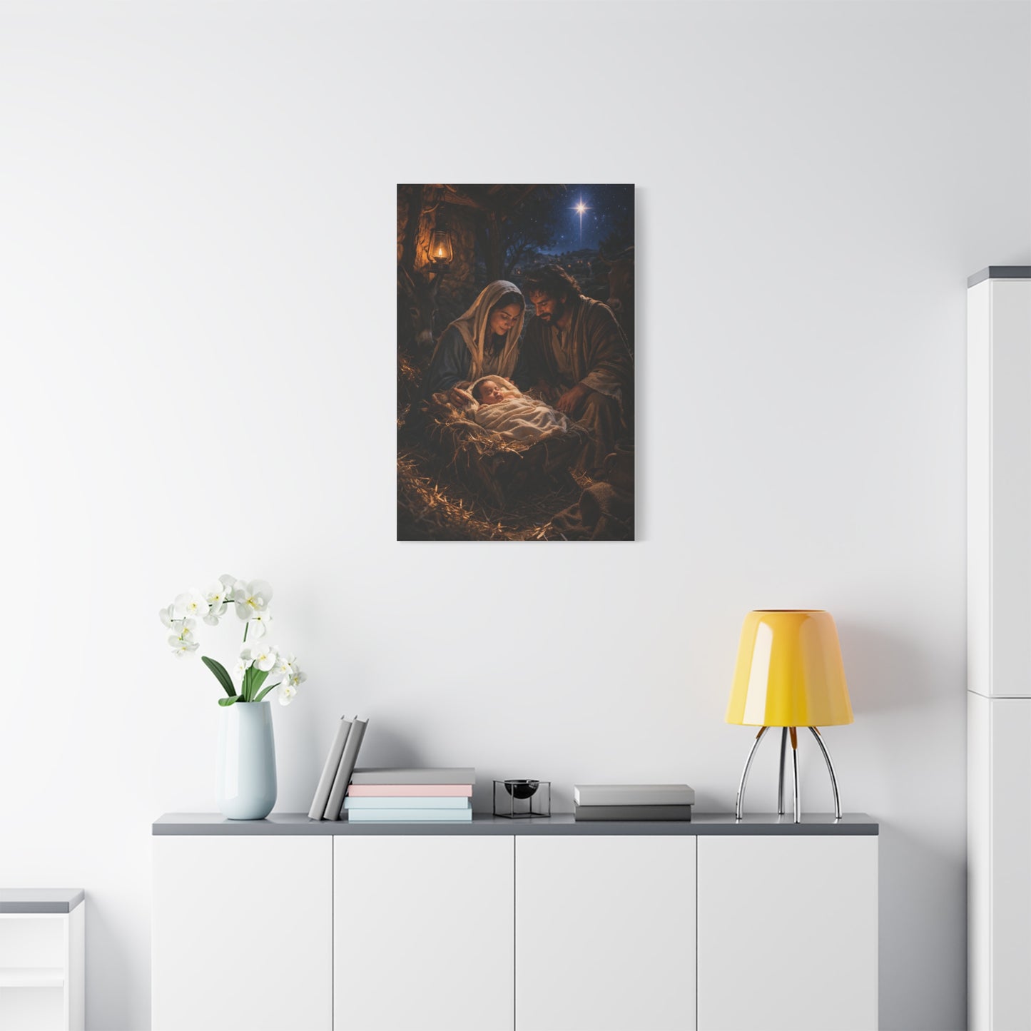 Nativity of Christ Holy Night Wall Art & Canvas Print