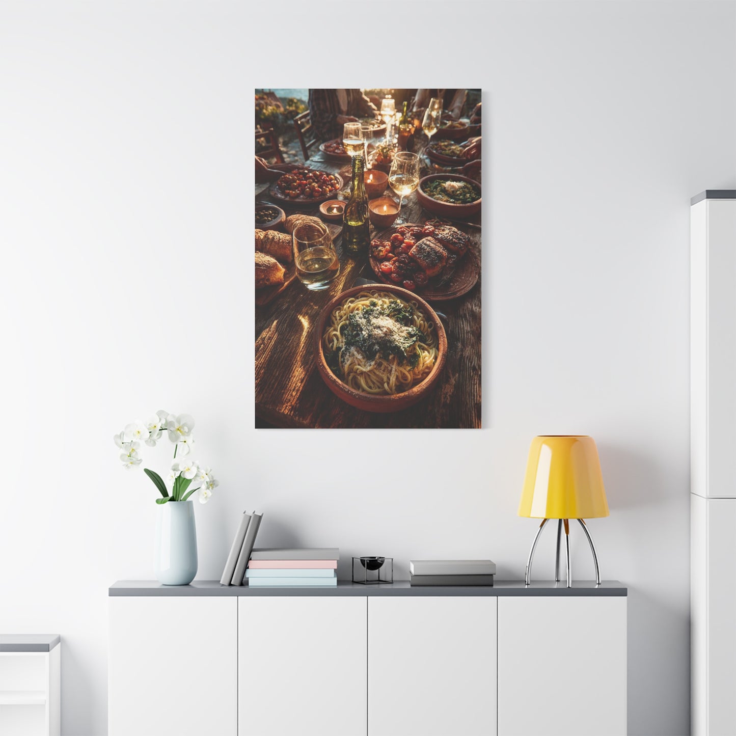 Italian Family Dinner Table Wall Art & Canvas Print