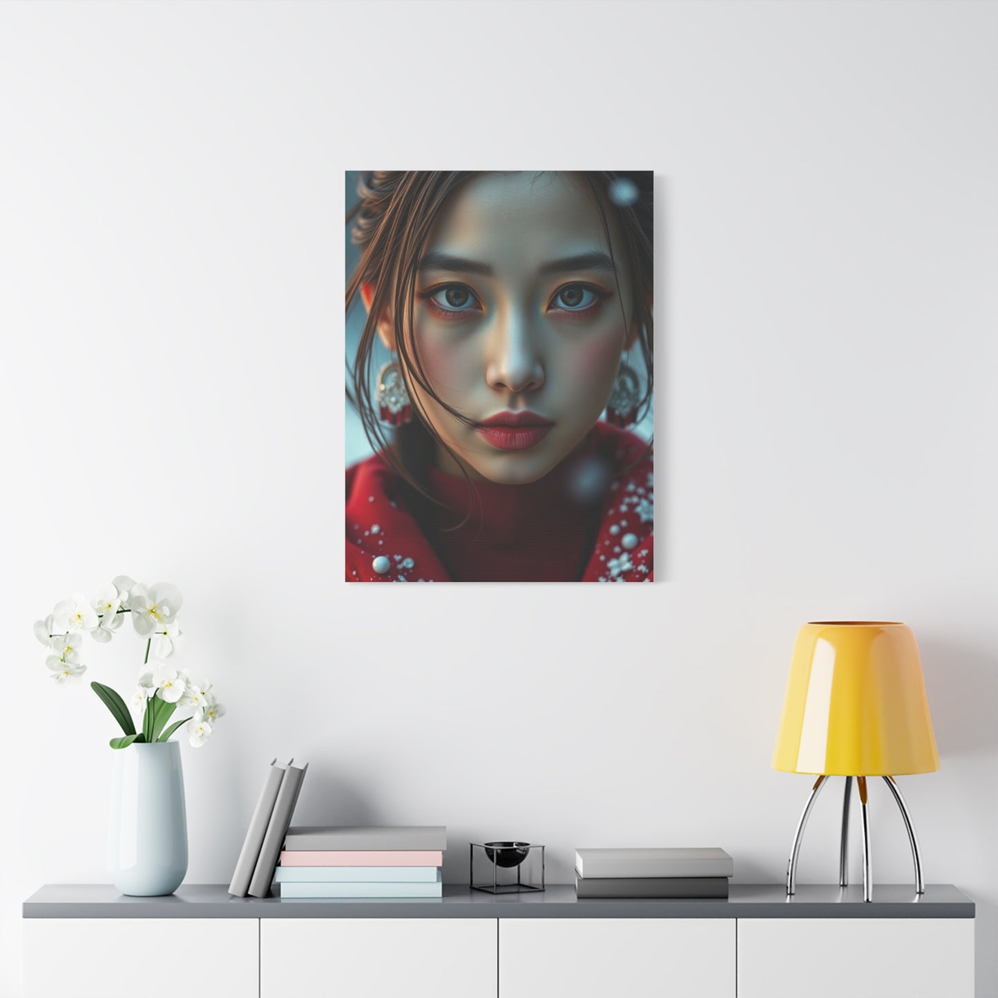 Chic Crimson Canvas Wall Art & Canvas Print