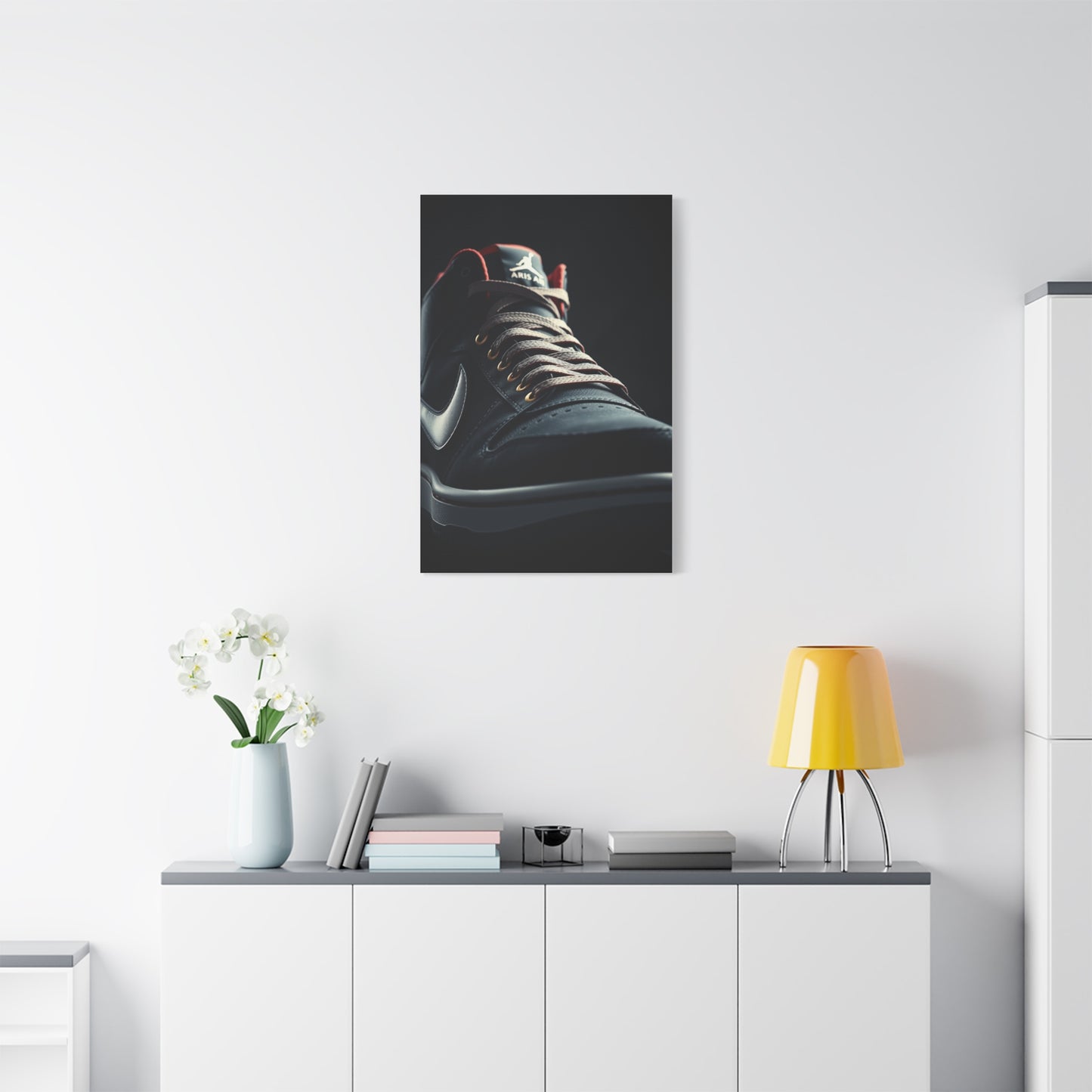 Sophisticated Sneaker Display Wall Art & Canvas Print