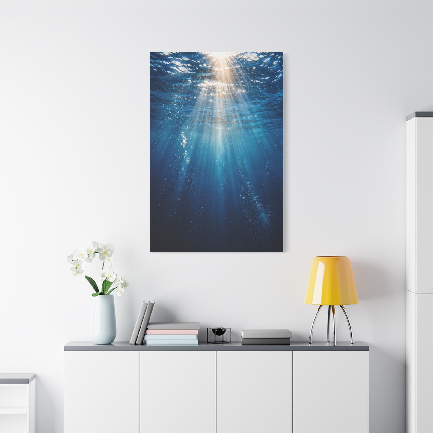 Underwater Sunlight Depth Ocean Scene Wall Art & Canvas Print