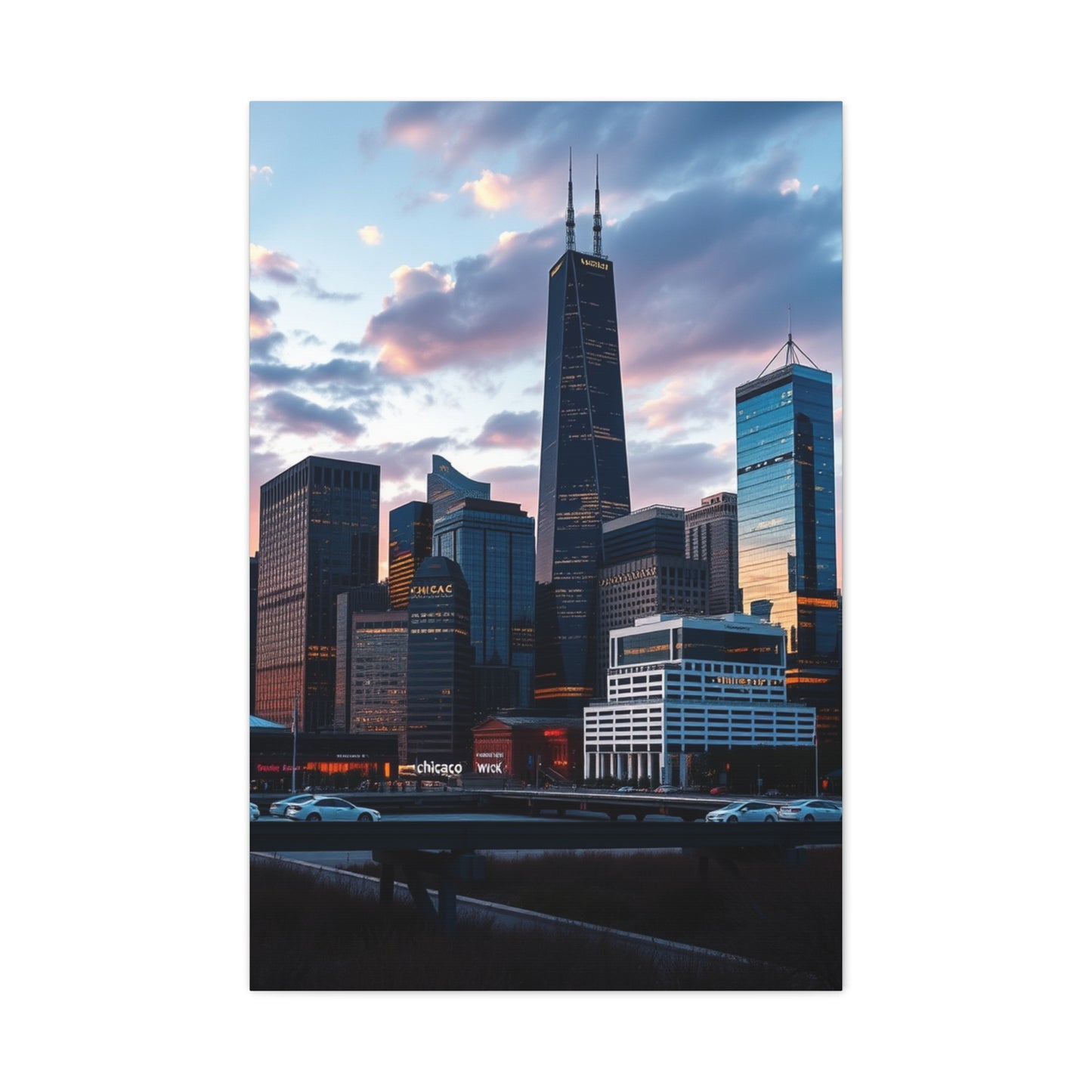 Chicago Skylines Art Supreme Gallery Wall Art & Canvas Print