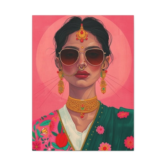 Indian Women In Traditional Dress Wall Art & Canvas Prints
