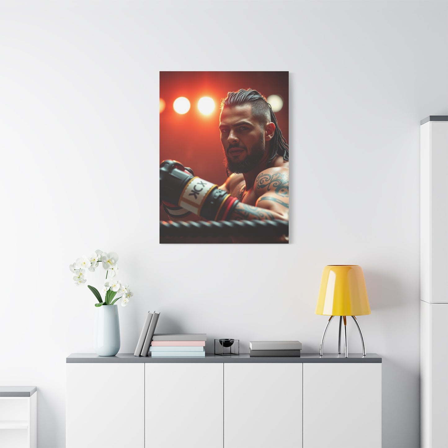 Vision Wrestling Art Art Wall Art & Canvas Print