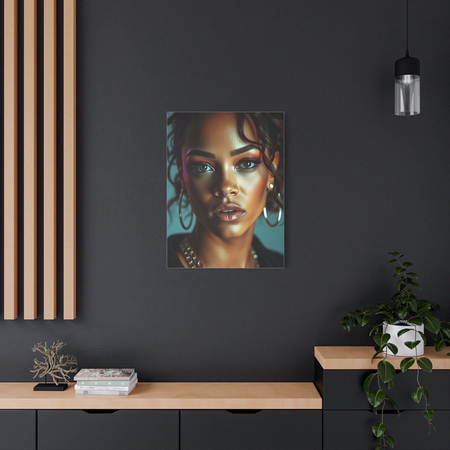 Ethereal Rihanna Portraits Canvas Wall Art & Canvas Print