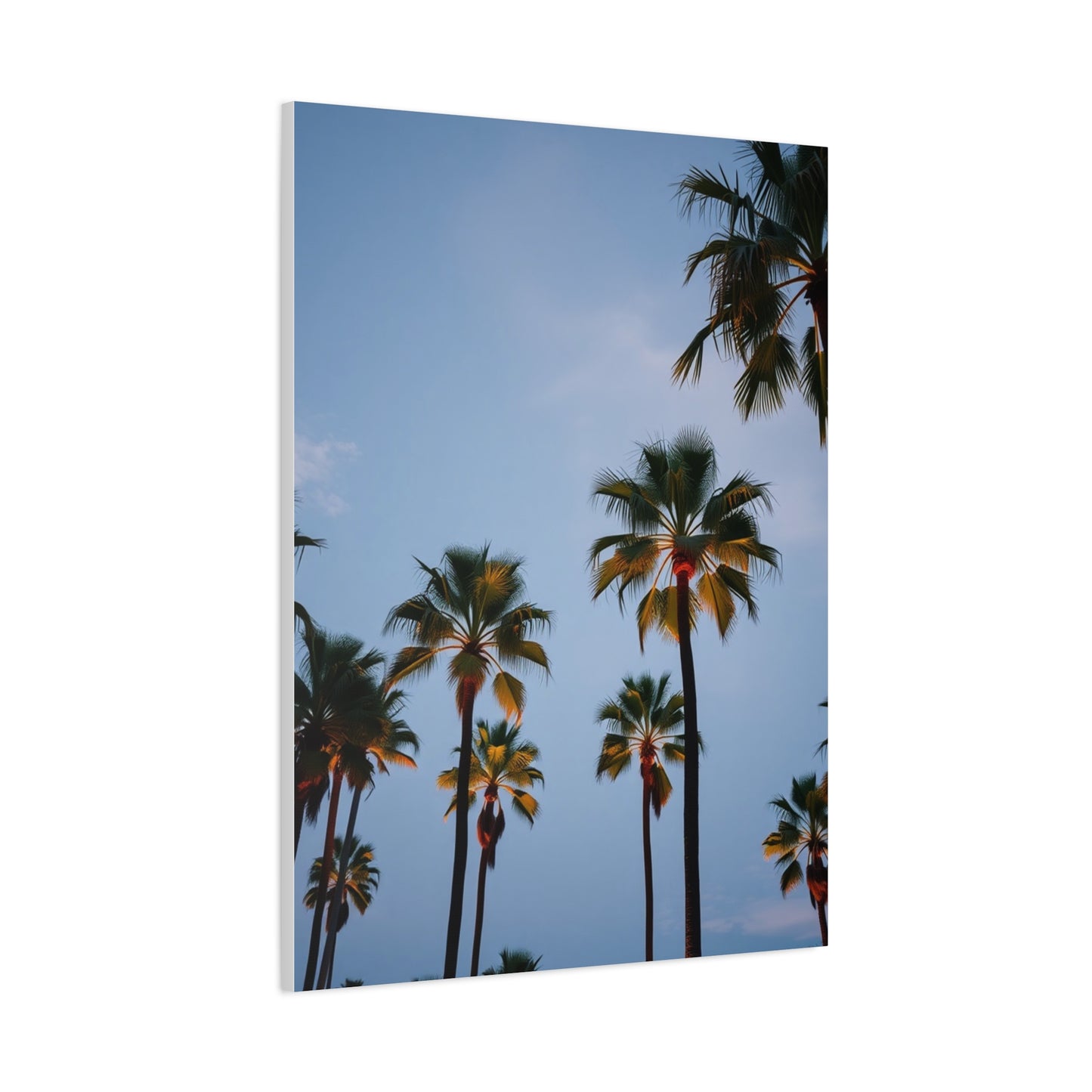 Elysian Palms Portrait Wall Art & Canvas Print