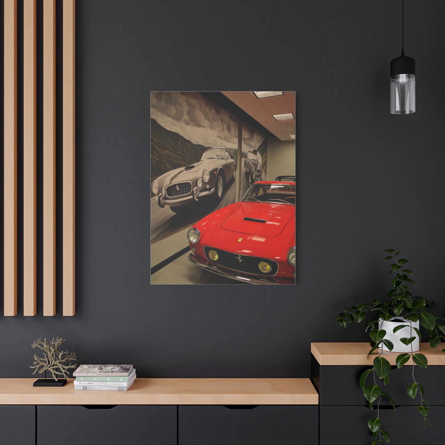 Ferrari Showroom Automotive Wall Art & Canvas Print