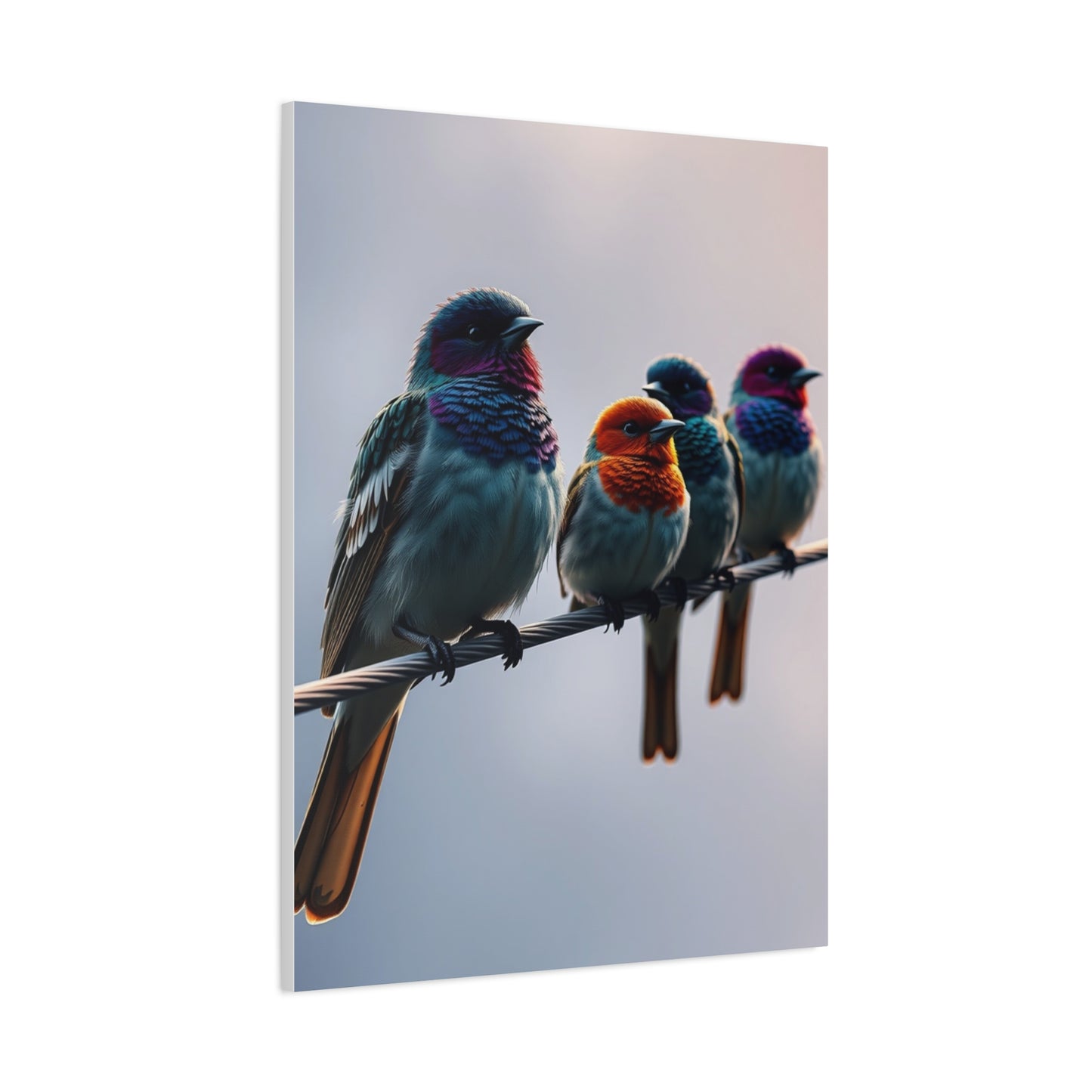 Masterpiece Birds On a Wire Art Vision Wall Art & Canvas Print