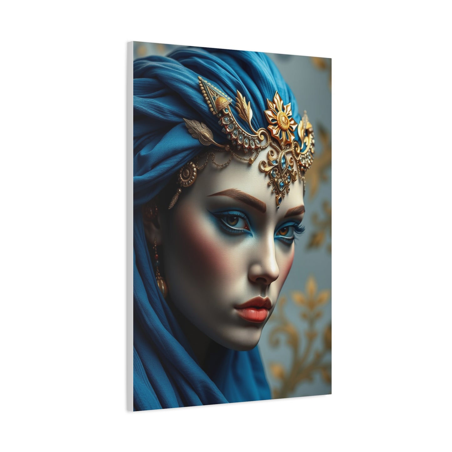 Blue & Gold Art Supreme Gallery Wall Art & Canvas Print