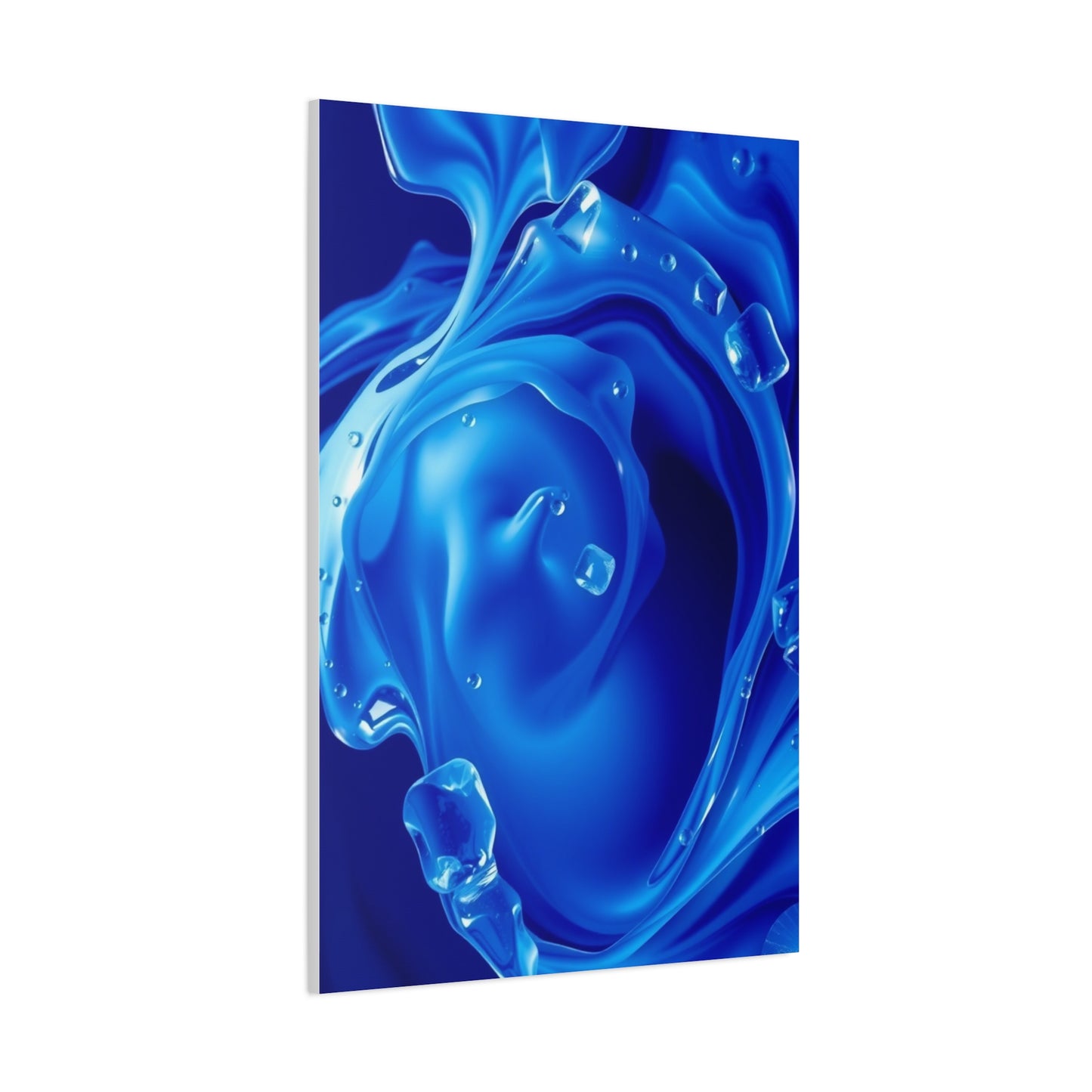 Vision Blue and White Art Art Wall Art & Canvas Print