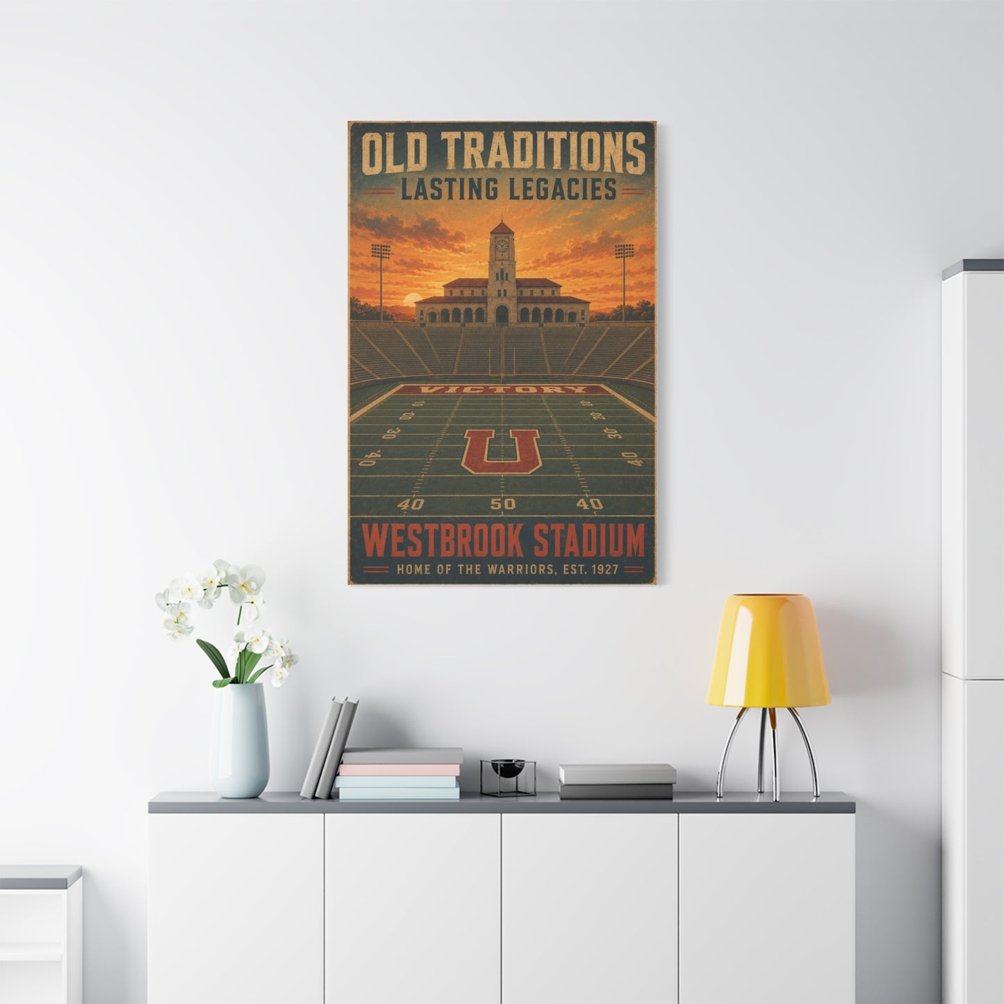 Vintage Stadium Legacy Sports Wall Art & Canvas Print