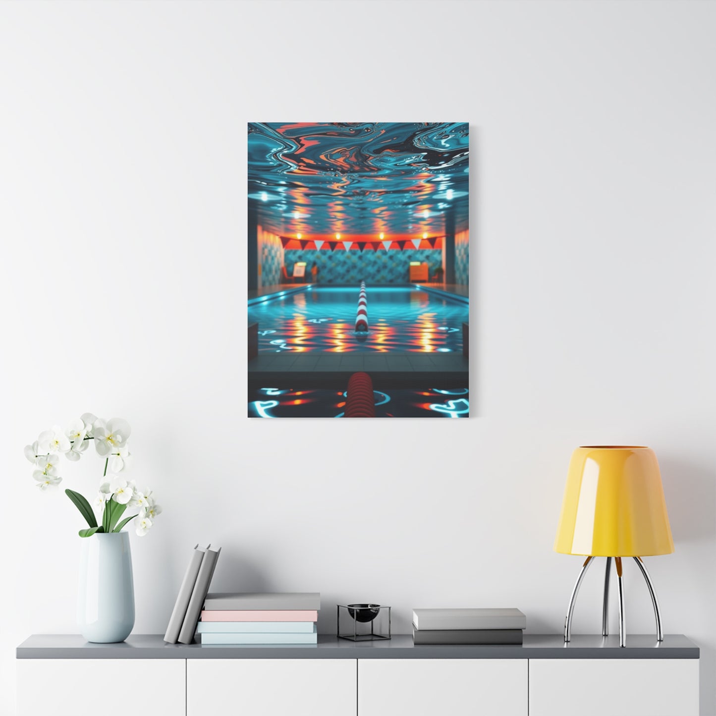 Swimming Pool Art Luxury Canvas Wall Art & Canvas Print