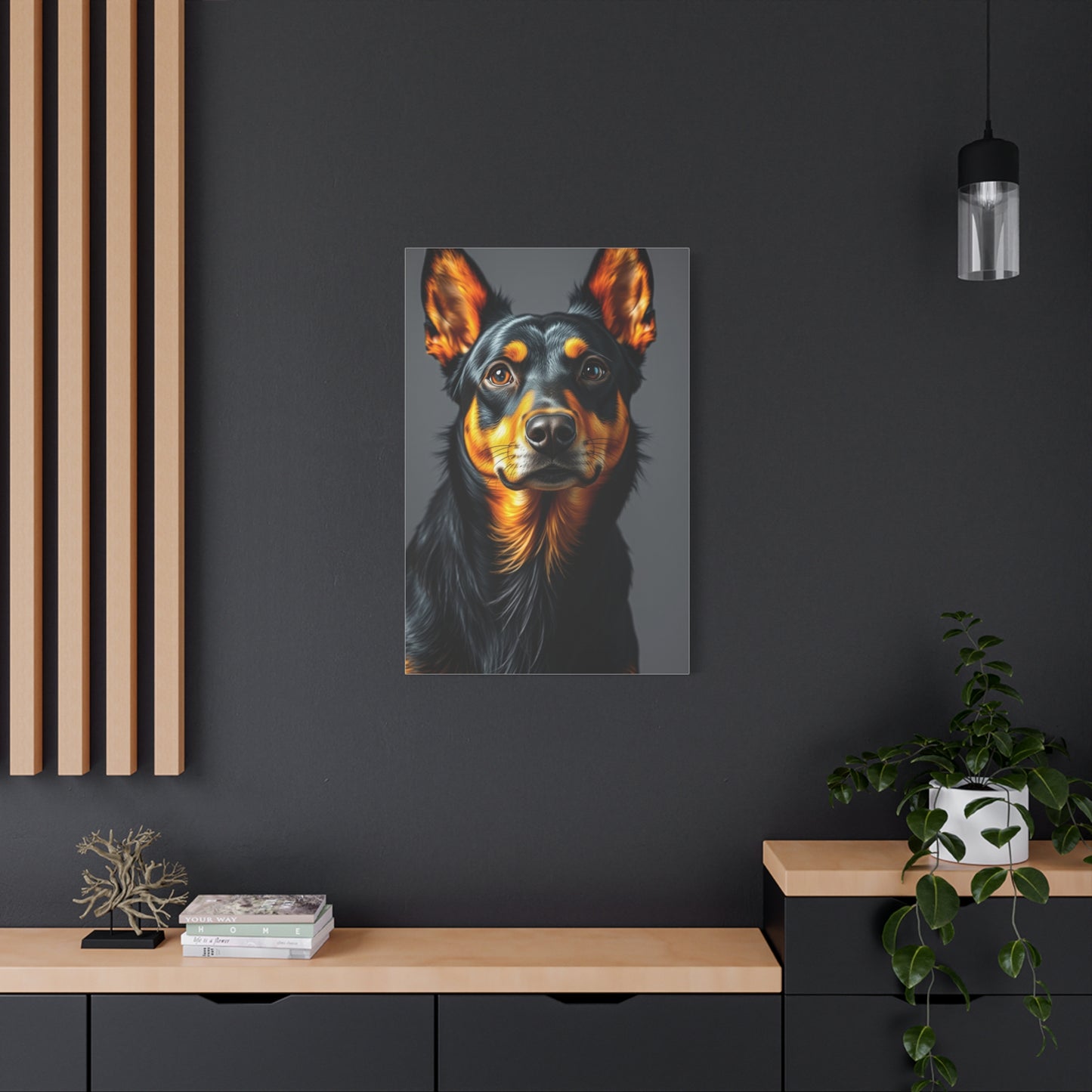 Black and Tan Art Luxury Canvas Wall Art & Canvas Print