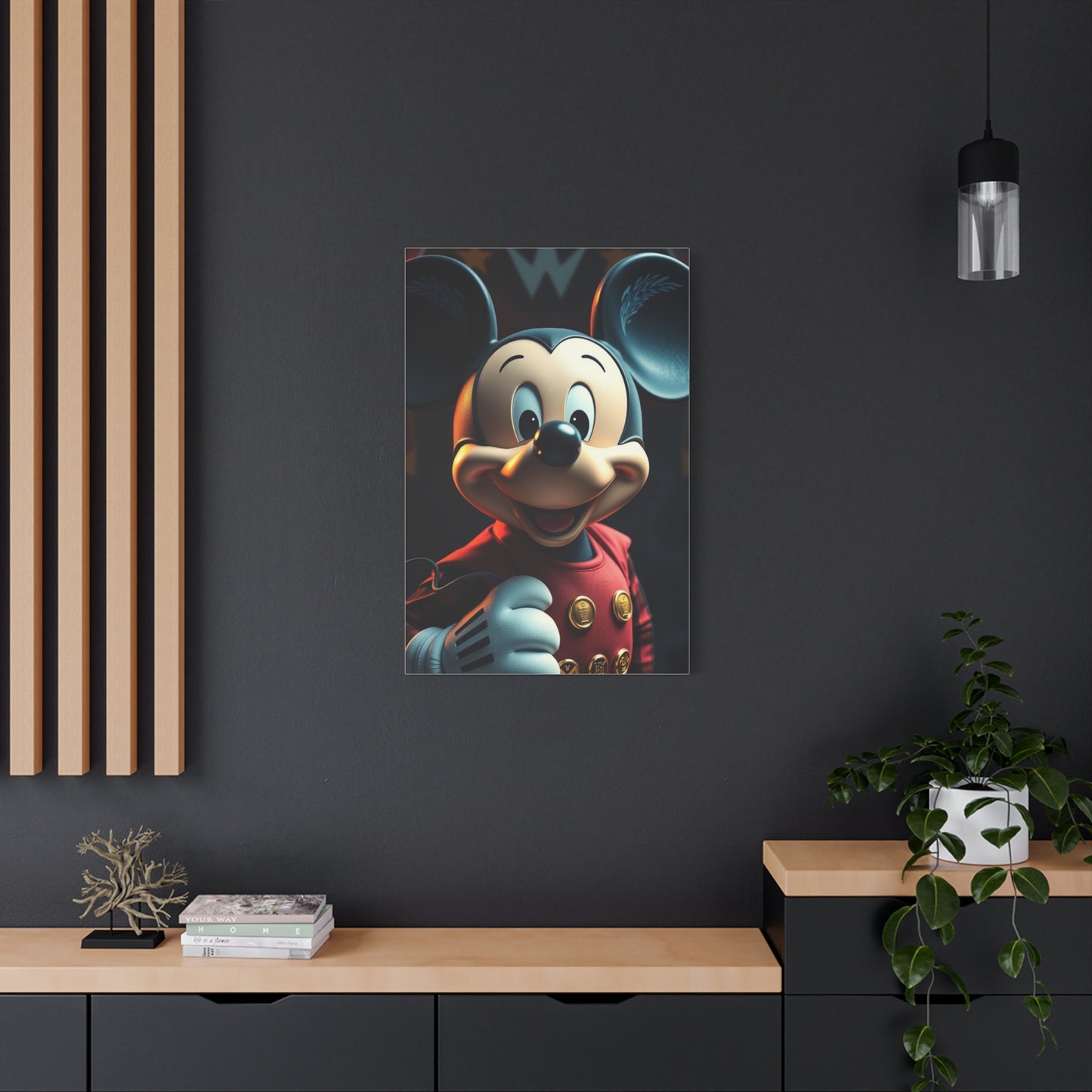 Noble Mickey Illustration Wall Art & Canvas Print