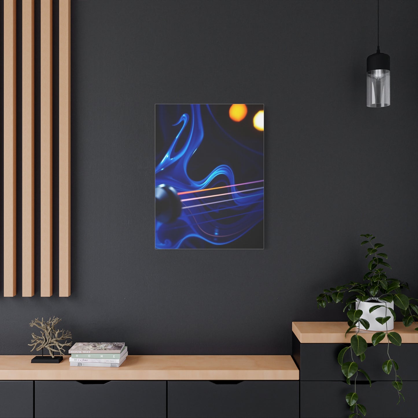 Vision Blue Music Art Art Wall Art & Canvas Print