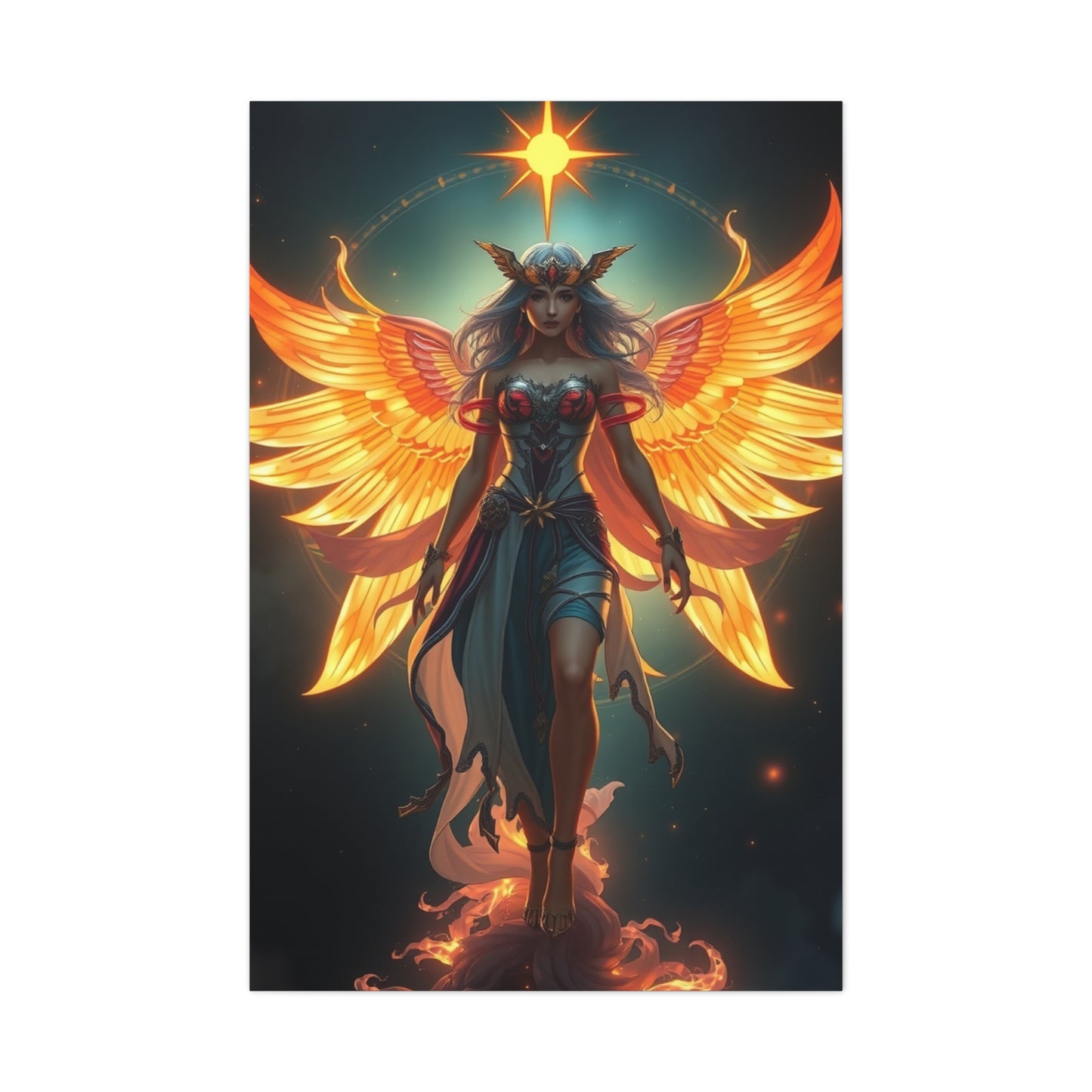 Celestial Duality Canvas