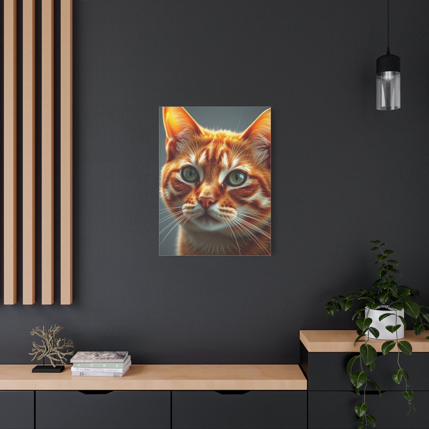 Masterpiece Orange Cat Art Vision Wall Art & Canvas Print