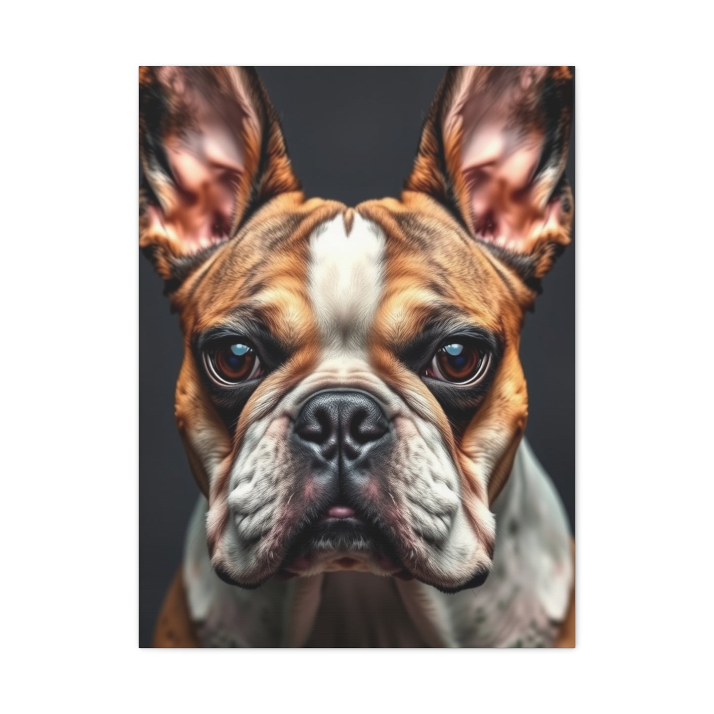 Sophisticated Bulldog Muse Canvas