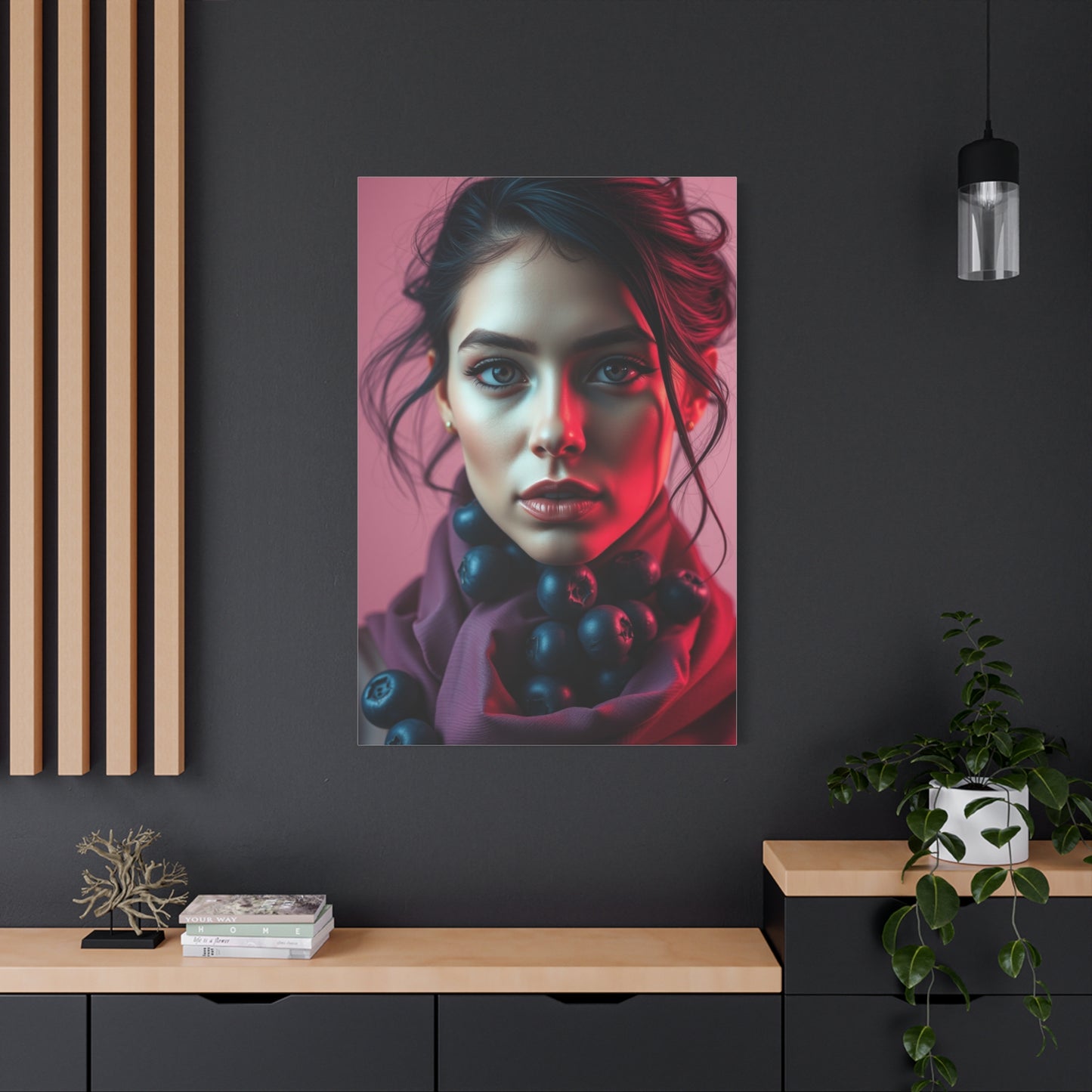 Supreme Blush and Blueberry Art Collection Wall Art & Canvas Print