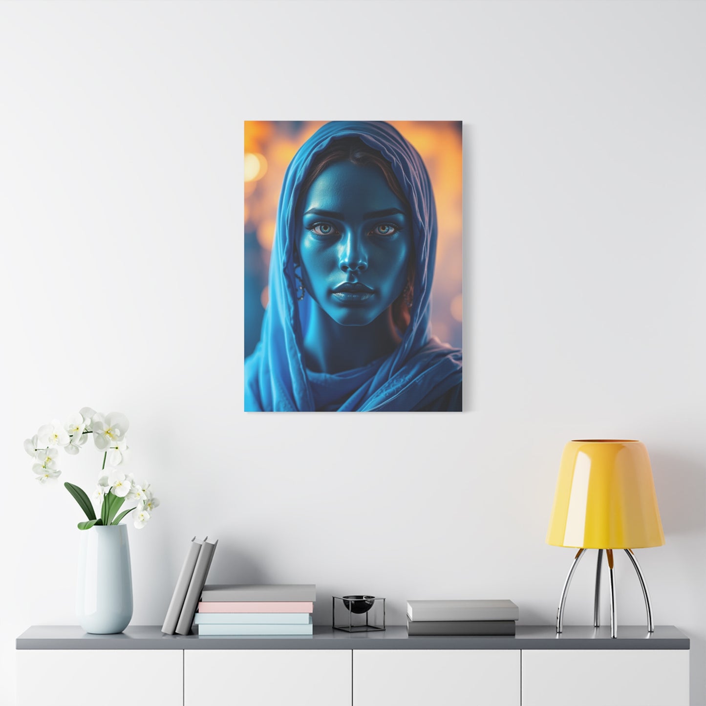 Celestial Azure Composition Wall Art & Canvas Print