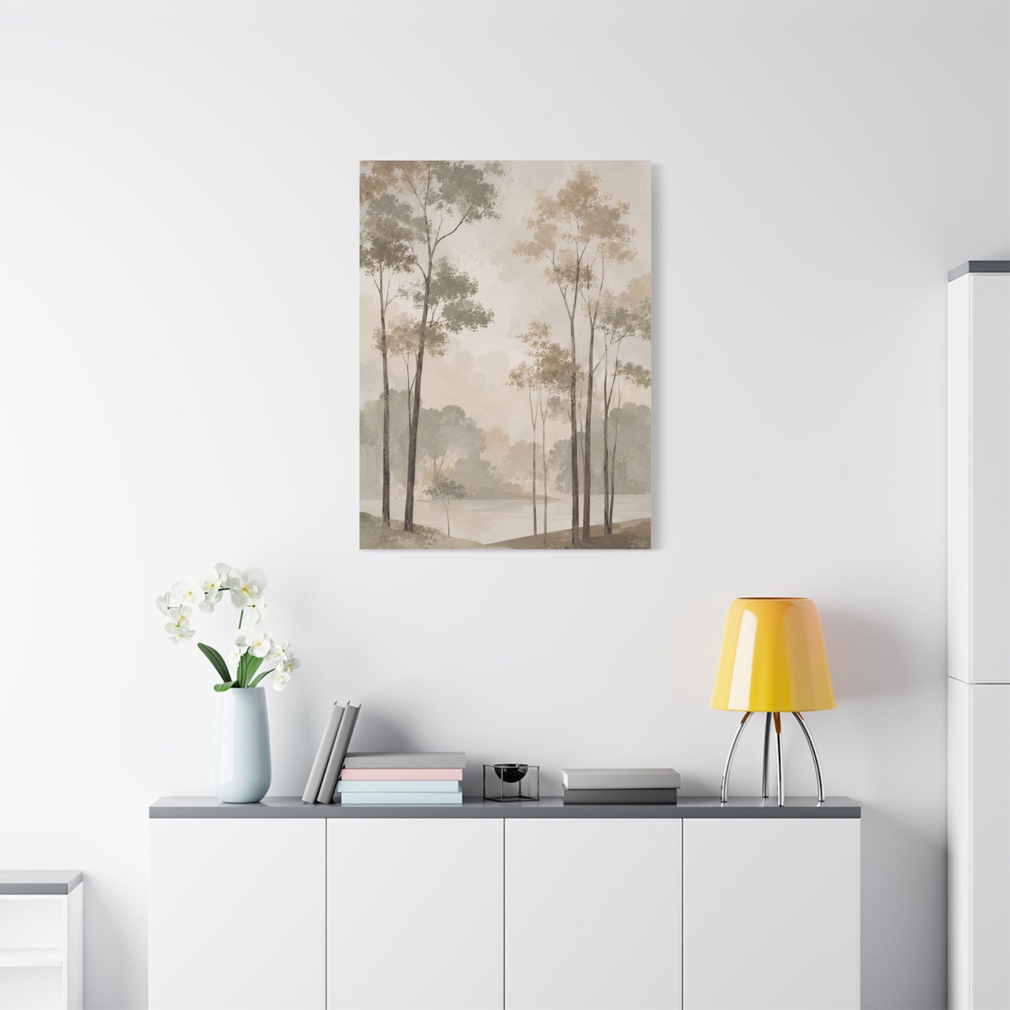 Japandi Minimal Tree Landscape Trees Wall Art & Canvas Print