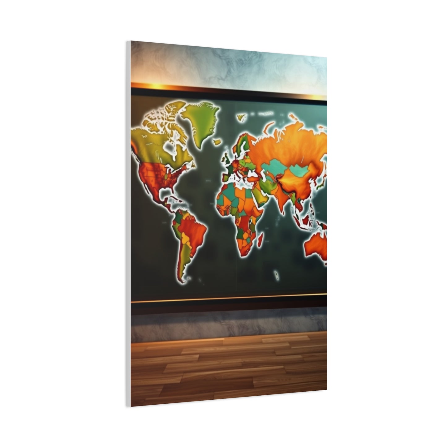 Masterpiece World Map Art Vision Wall Art & Canvas Print