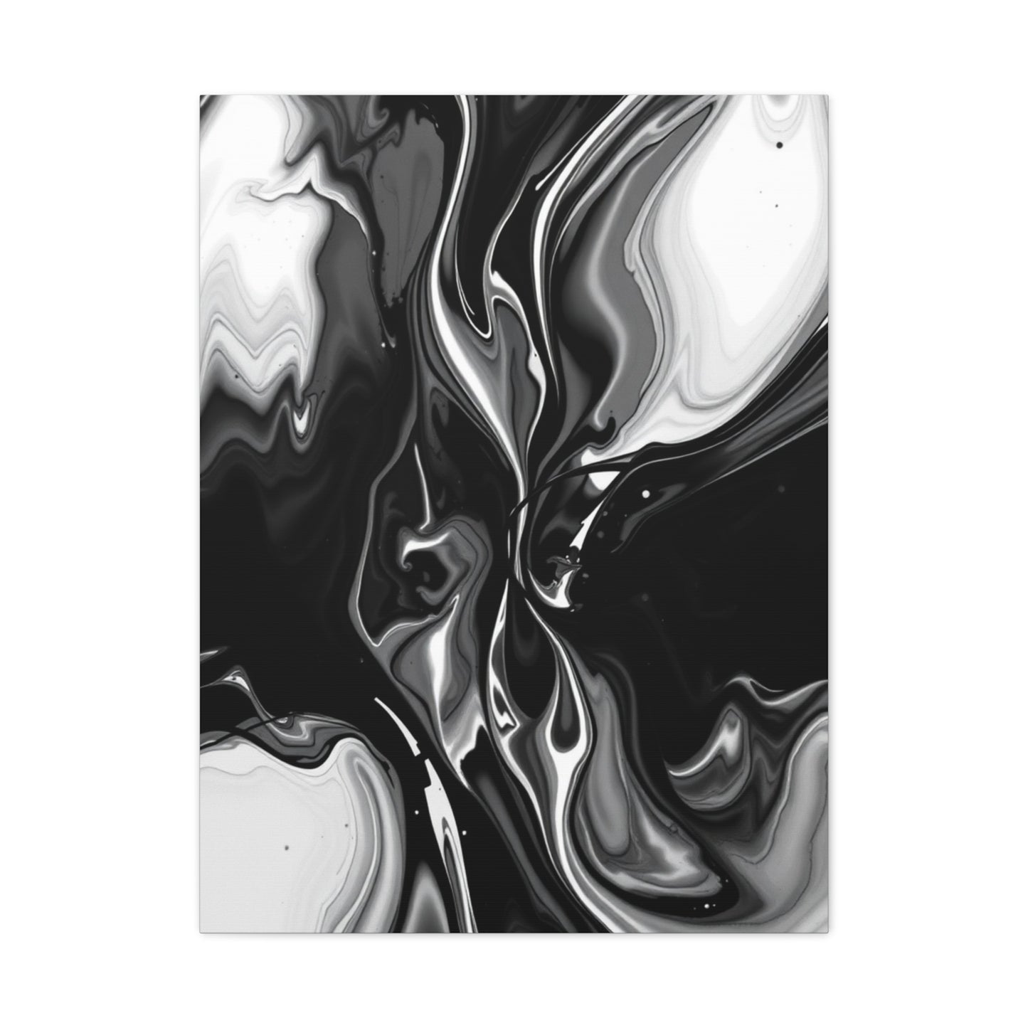 Masterpiece Black and White Abstract Art Vision Wall Art & Canvas Print