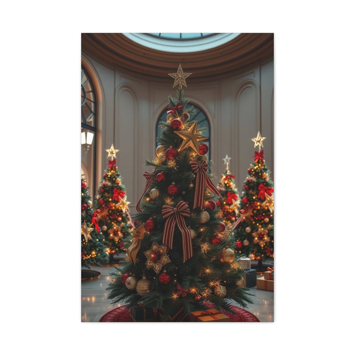 Supreme Christmas Trees & Wreath Art Collection Wall Art & Canvas Print