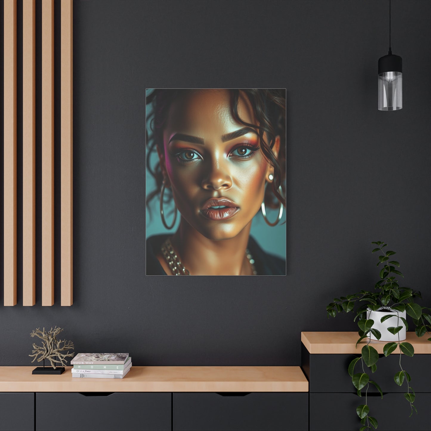 Ethereal Rihanna Portraits Canvas Wall Art & Canvas Print