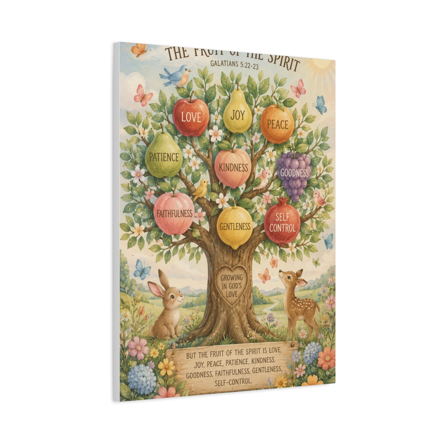 Fruit of the Spirit Children’s Scripture Wall Art & Canvas Print