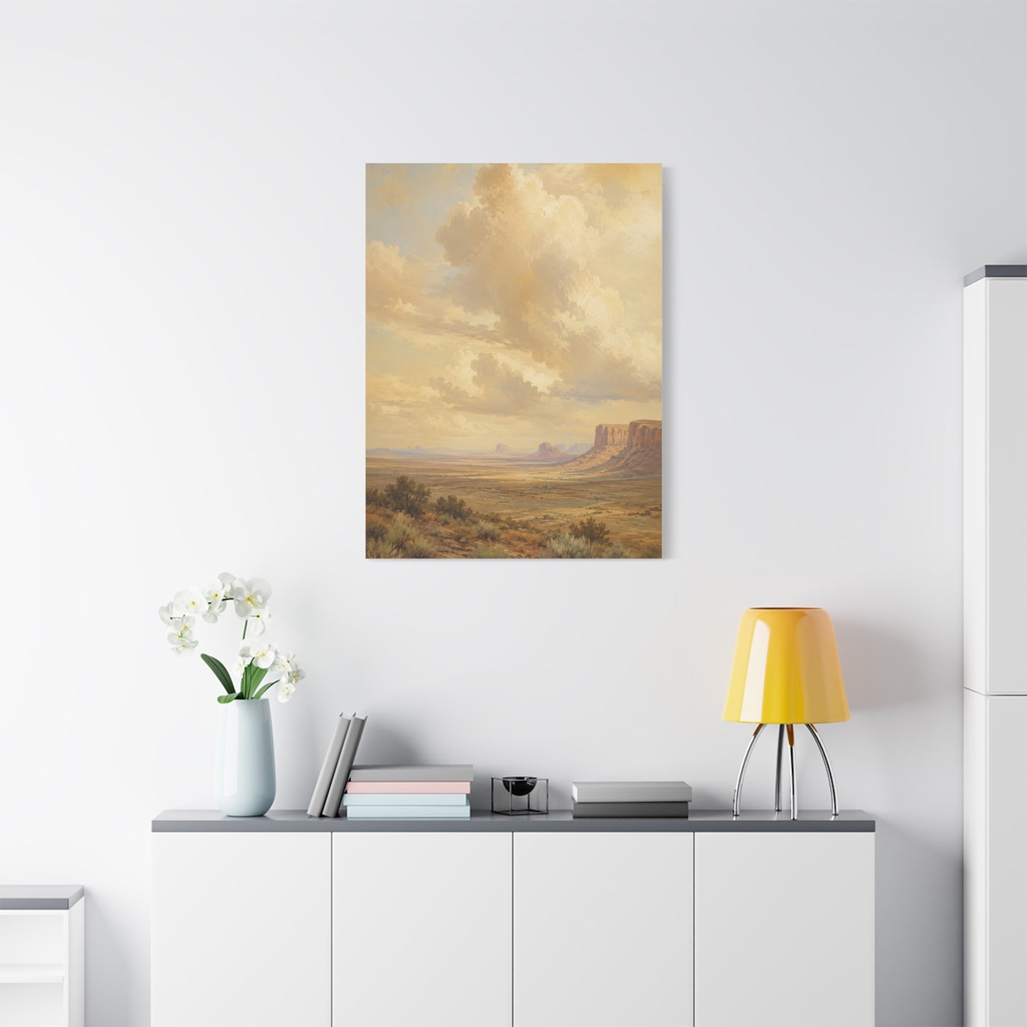 Golden Canyon Vista Western Landscape Wall Art & Canvas Print