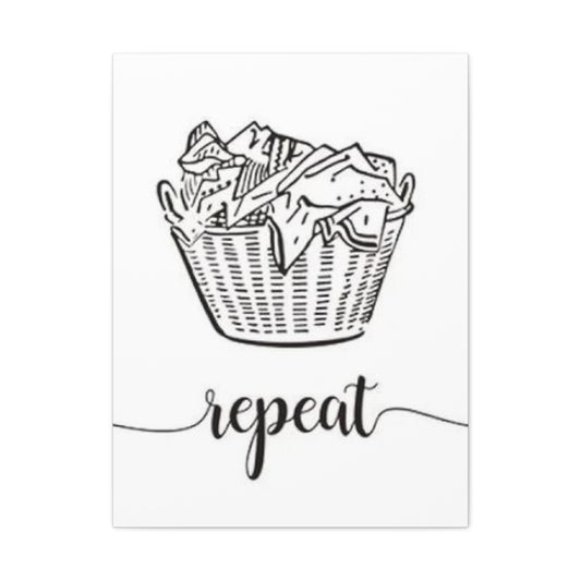 Repeat Poster Laundry Wall Art & Canvas Prints
