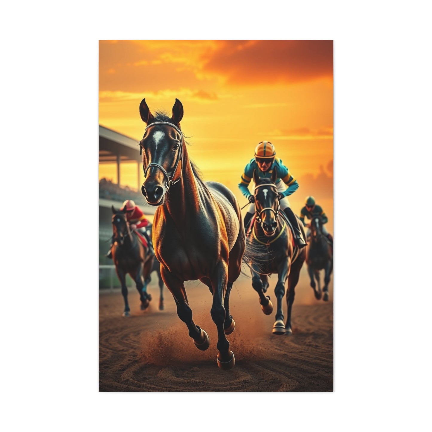 Elite Horse Racing Art Vision Wall Art & Canvas Print