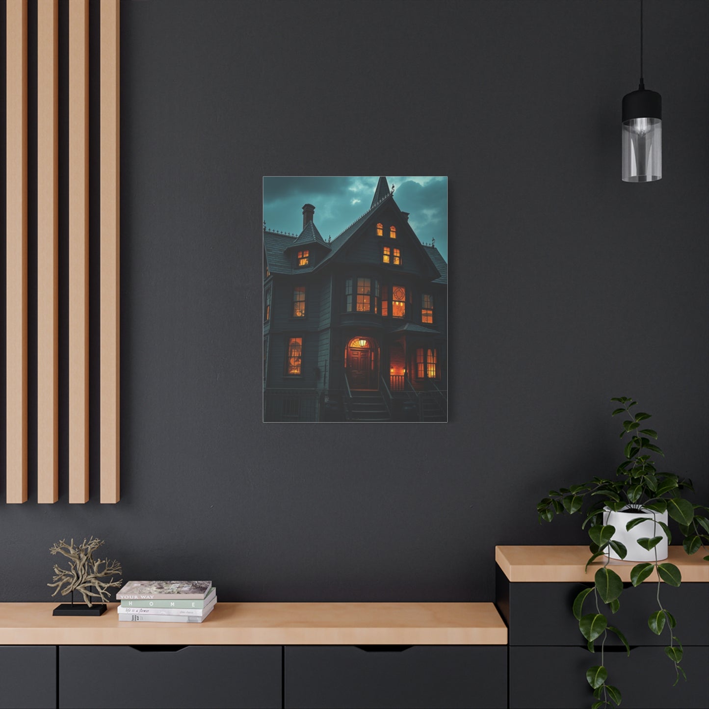 Vision Haunted House Art Art Wall Art & Canvas Print