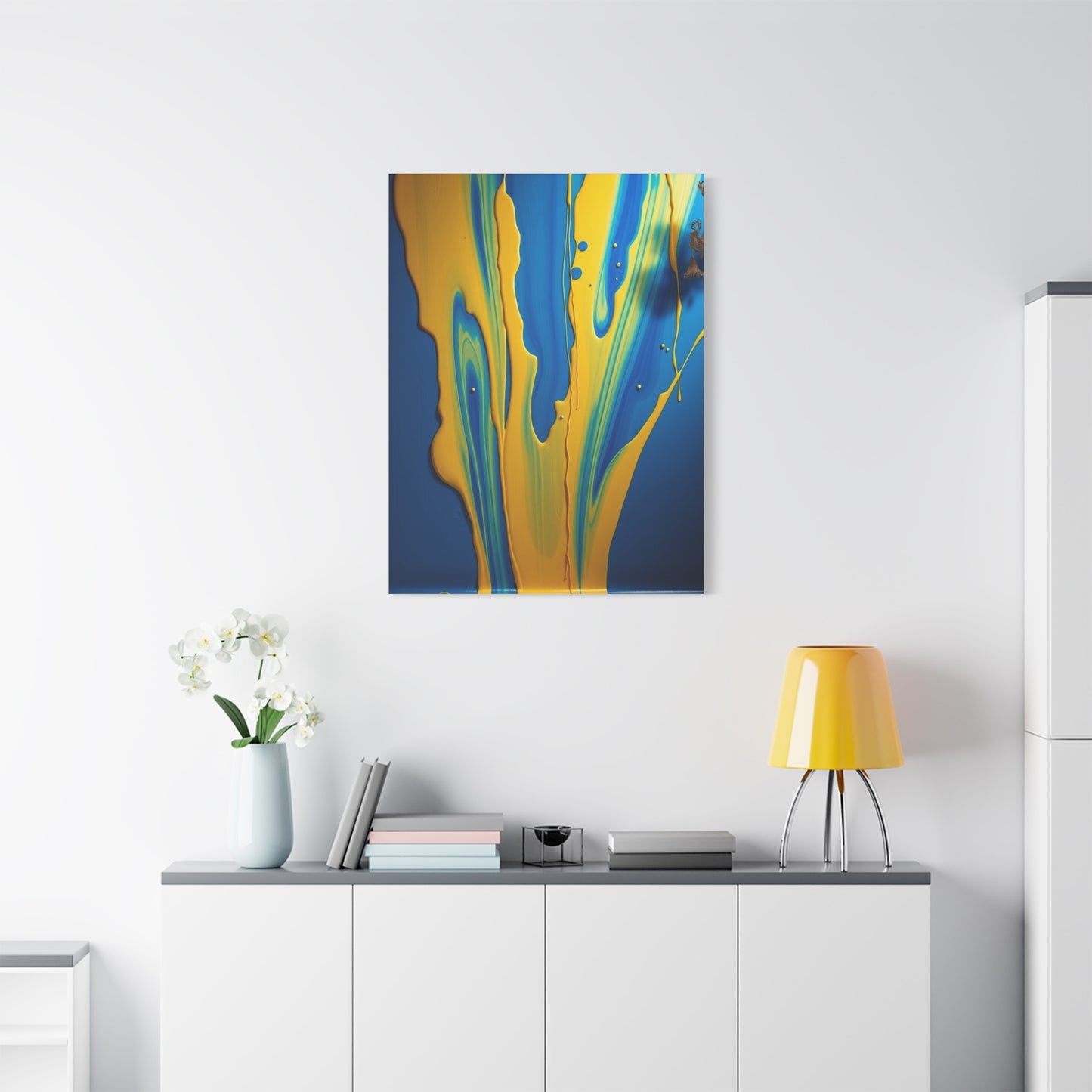 Blue & Yellow Art Supreme Gallery Wall Art & Canvas Print