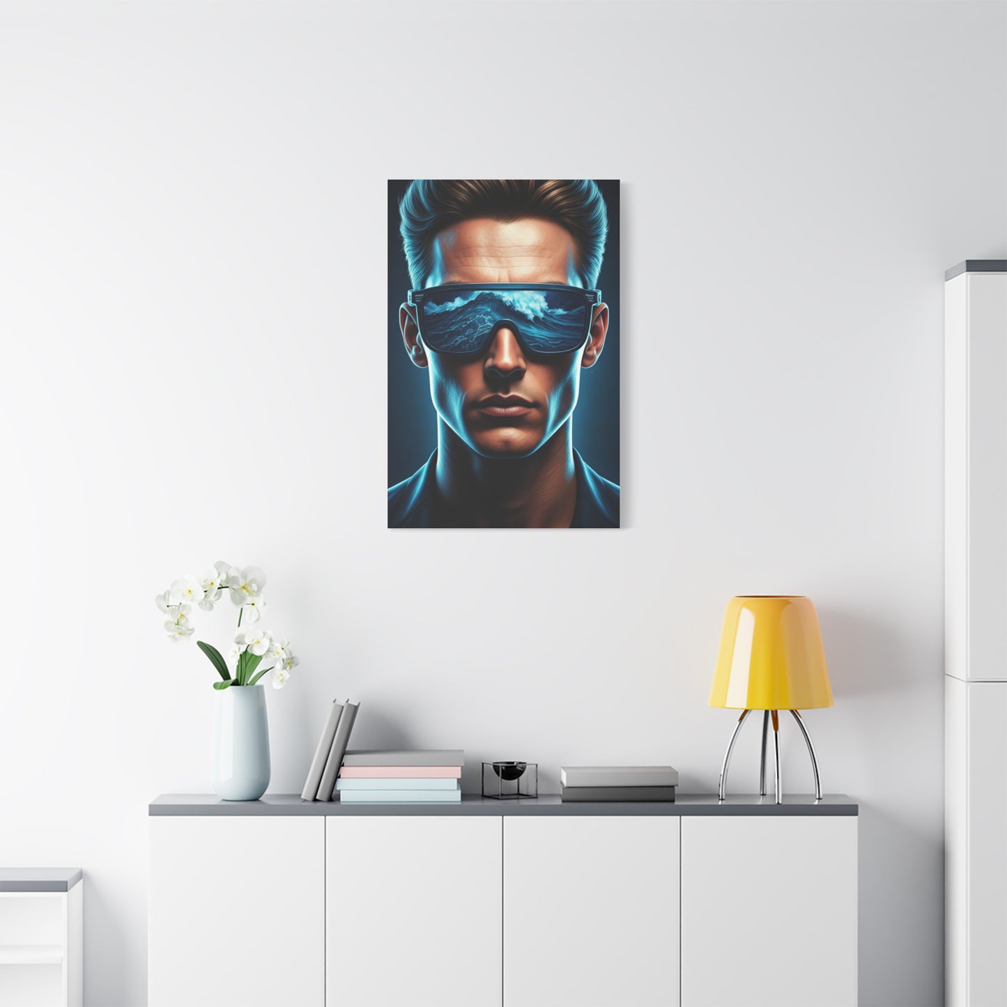 Neon Ocean Reflection Vision Wall Art & Canvas Prints