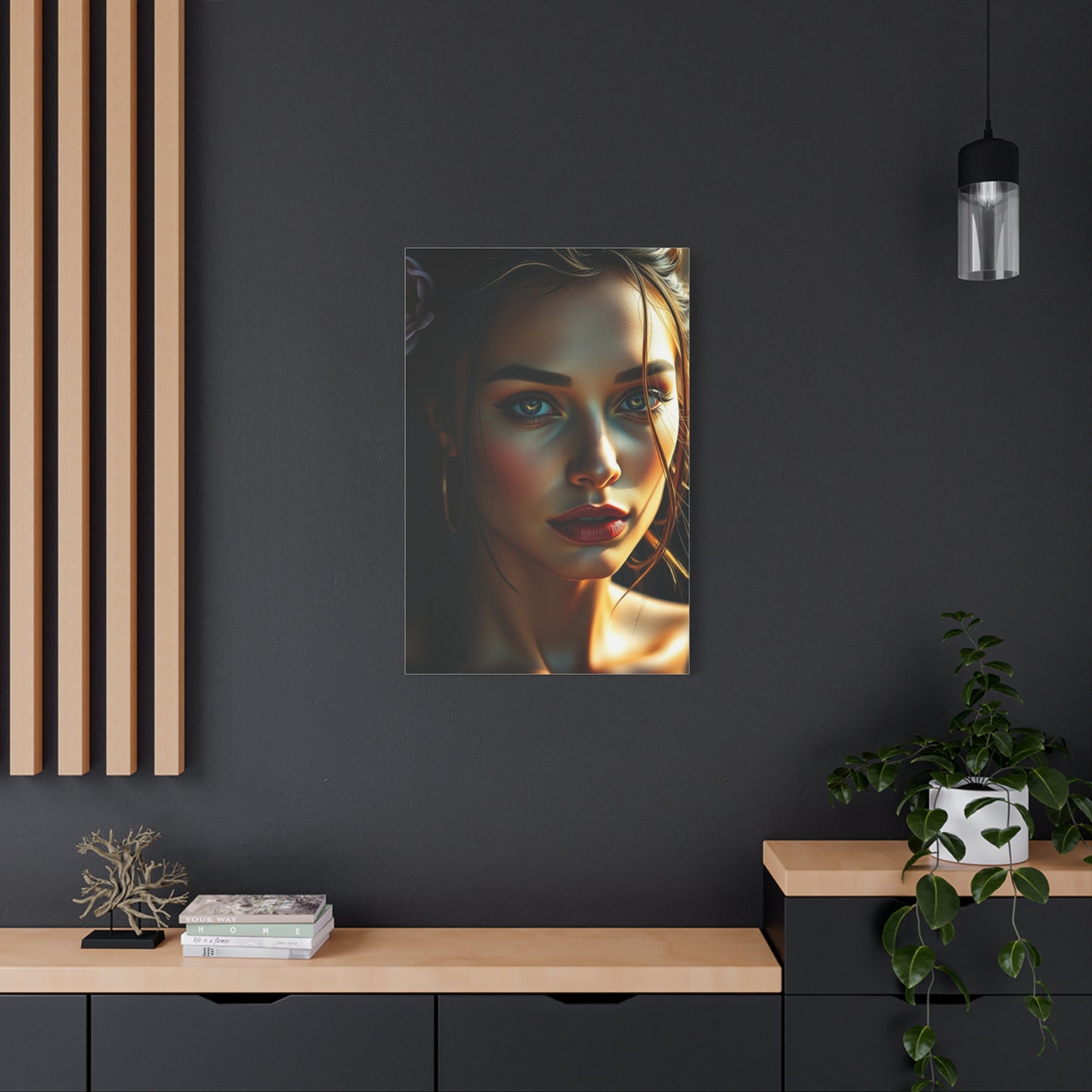 Majestic Maiden Mural Wall Art & Canvas Print
