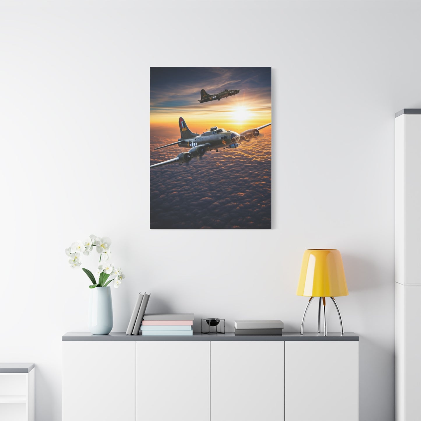 Sunset Squadron Patrol Flight Wall Art & Canvas Prints